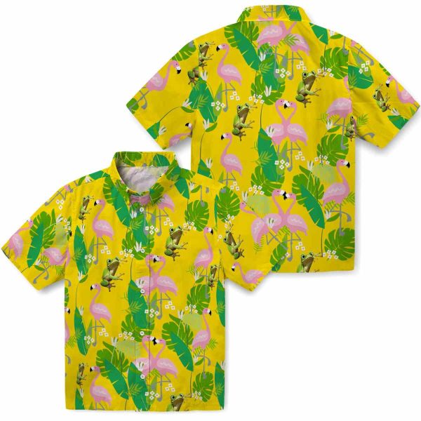 Frog Flamingo Foliage Hawaiian Shirt Latest Model