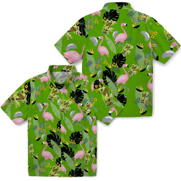 Frog Flamingo Leaves Hawaiian Shirt Latest Model