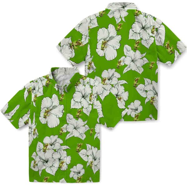 Frog Hibiscus Blooms Hawaiian Shirt Latest Model