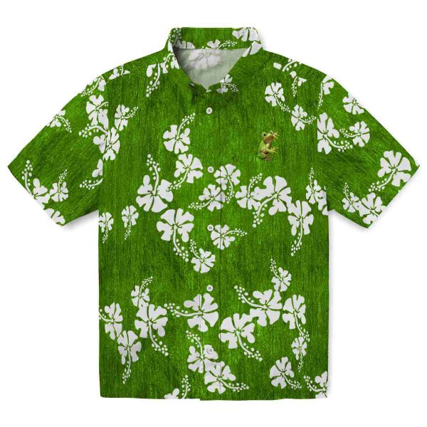 Frog Hibiscus Clusters Hawaiian Shirt Best selling