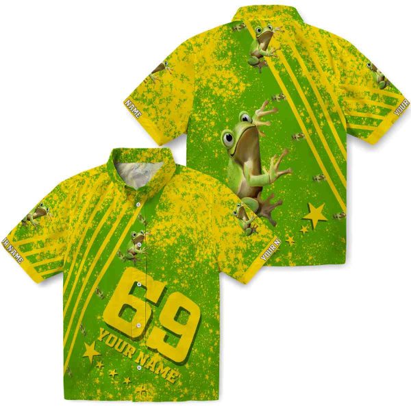 Frog Star Stripes Hawaiian Shirt Latest Model