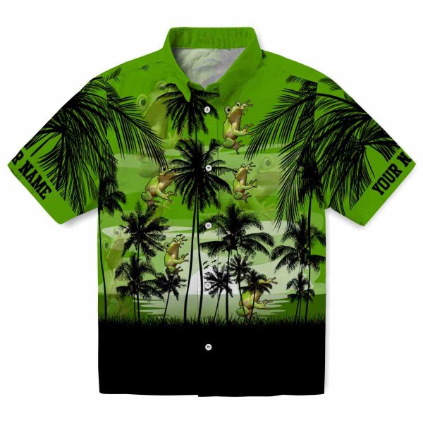 Frog Sunset Scene Hawaiian Shirt Best selling