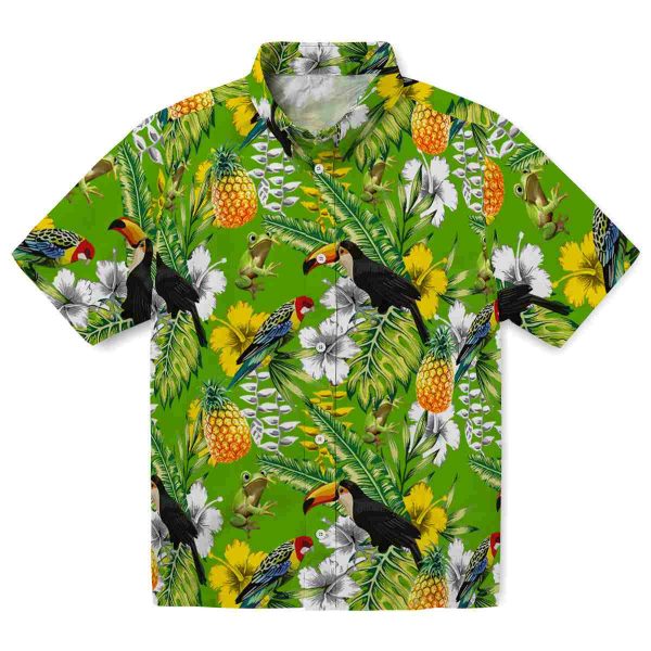 Frog Tropical Toucan Hawaiian Shirt Best selling