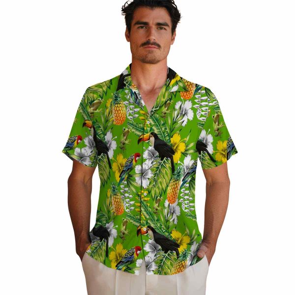 Frog Tropical Toucan Hawaiian Shirt High quality