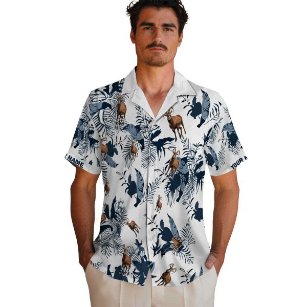 Goat Botanical Theme Hawaiian Shirt High quality