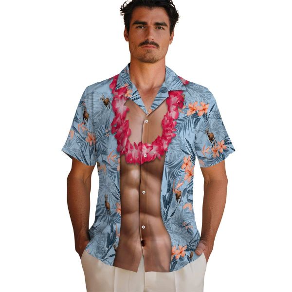 Goat Chest Illusion Hawaiian Shirt High quality