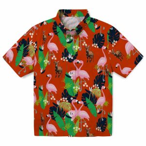 Goat Flamingo Foliage Hawaiian Shirt Best selling