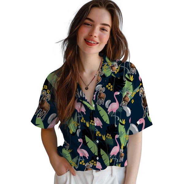 Goat Flamingo Leaves Hawaiian Shirt Trendy