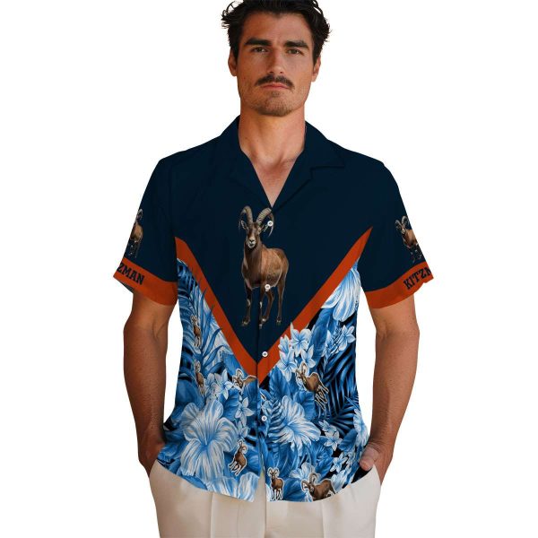 Goat Floral Chevron Hawaiian Shirt High quality