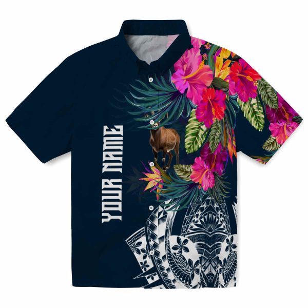 Goat Floral Polynesian Hawaiian Shirt Best selling