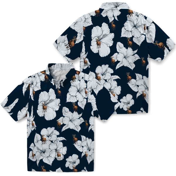 Goat Hibiscus Blooms Hawaiian Shirt Latest Model