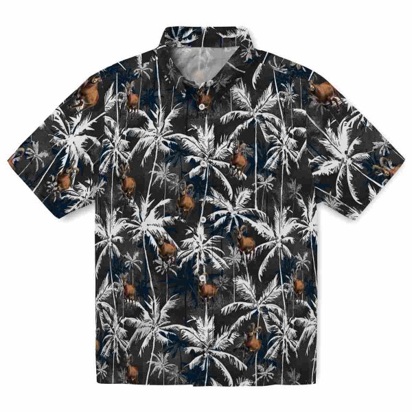 Goat Palm Pattern Hawaiian Shirt Best selling