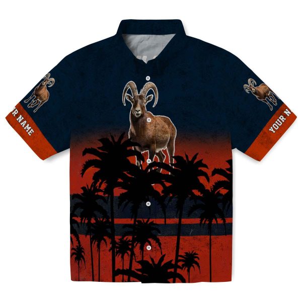 Goat Sunset Pattern Hawaiian Shirt Best selling