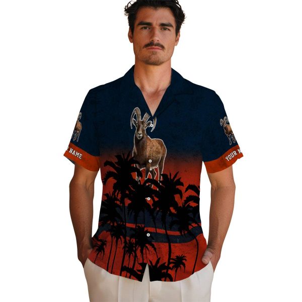 Goat Sunset Pattern Hawaiian Shirt High quality