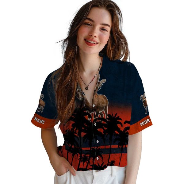 Goat Sunset Pattern Hawaiian Shirt Trendy