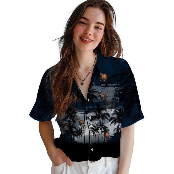 Goat Sunset Scene Hawaiian Shirt Trendy