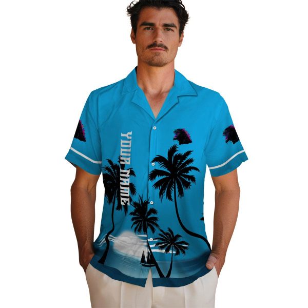 Godzilla Beach Sunset Hawaiian Shirt High quality