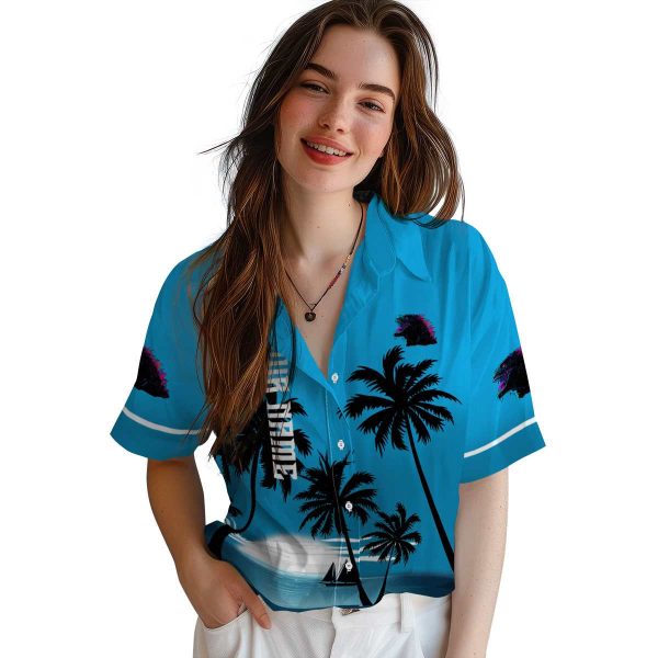 Godzilla Beach Sunset Hawaiian Shirt Trendy