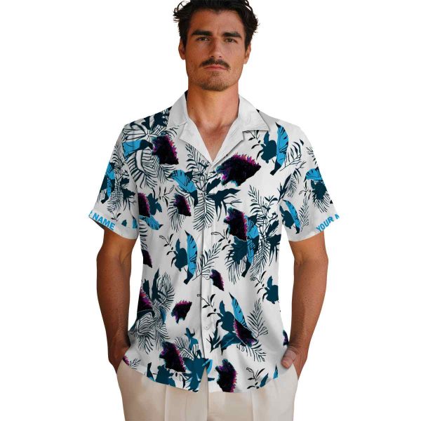 Godzilla Botanical Theme Hawaiian Shirt High quality