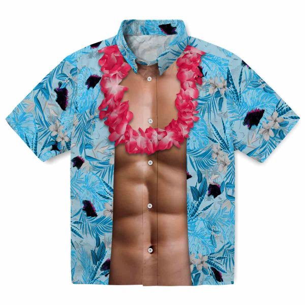 Godzilla Chest Illusion Hawaiian Shirt Best selling