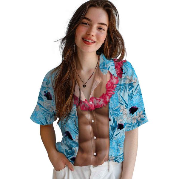 Godzilla Chest Illusion Hawaiian Shirt Trendy