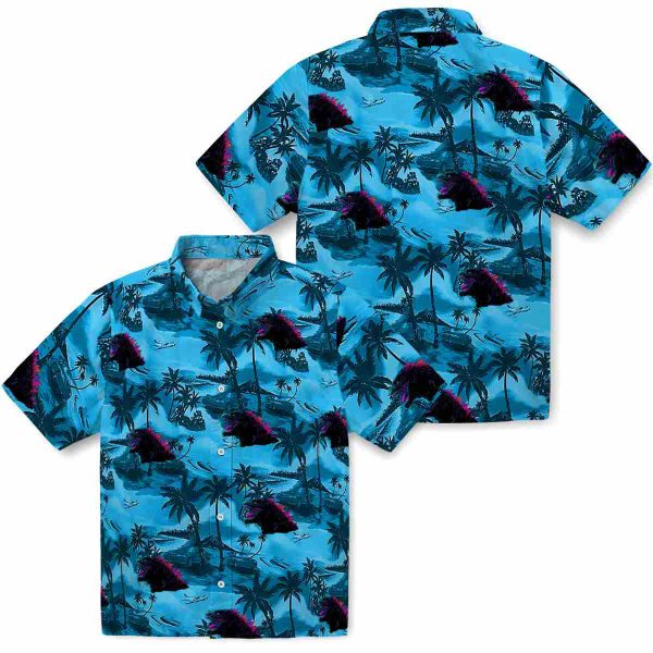 Godzilla Coastal Palms Hawaiian Shirt Latest Model