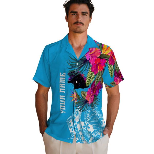 Godzilla Floral Polynesian Hawaiian Shirt High quality