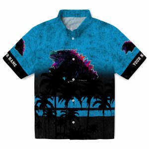 Godzilla Sunset Pattern Hawaiian Shirt Best selling