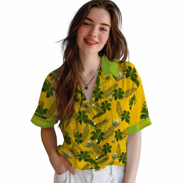 Golf Botanical Print Hawaiian Shirt Trendy