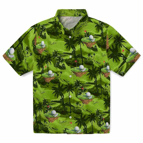 Golf Coastal Palms Hawaiian Shirt Best selling