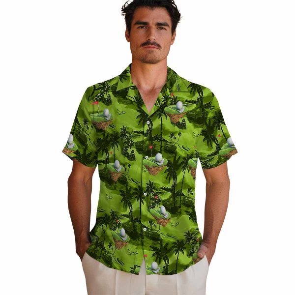 Golf Coastal Palms Hawaiian Shirt High quality