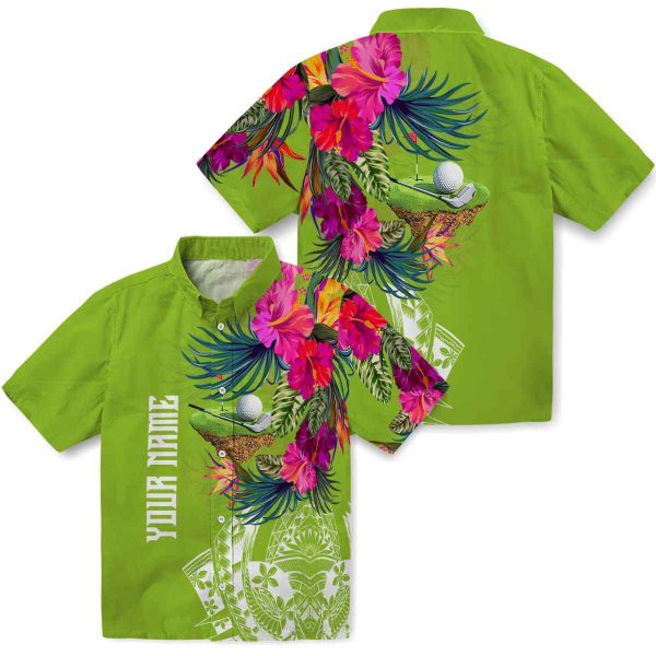 Golf Floral Polynesian Hawaiian Shirt Latest Model