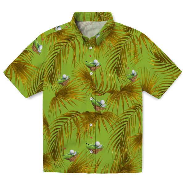 Golf Leafy Palms Hawaiian Shirt Best selling