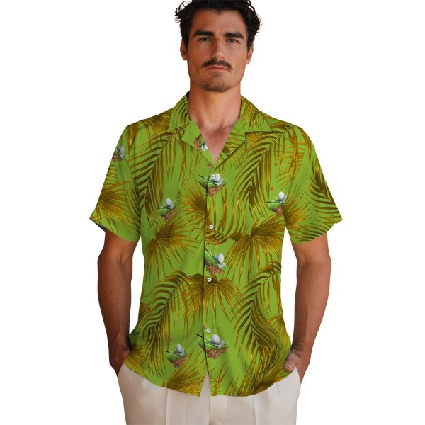 Golf Leafy Palms Hawaiian Shirt High quality