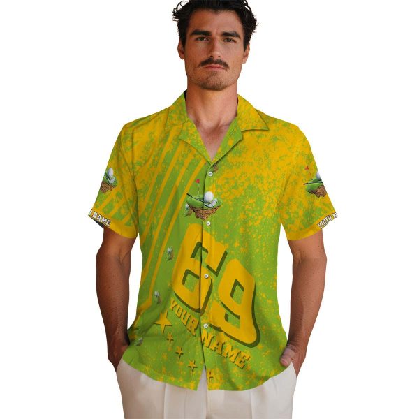 Golf Star Stripes Hawaiian Shirt High quality