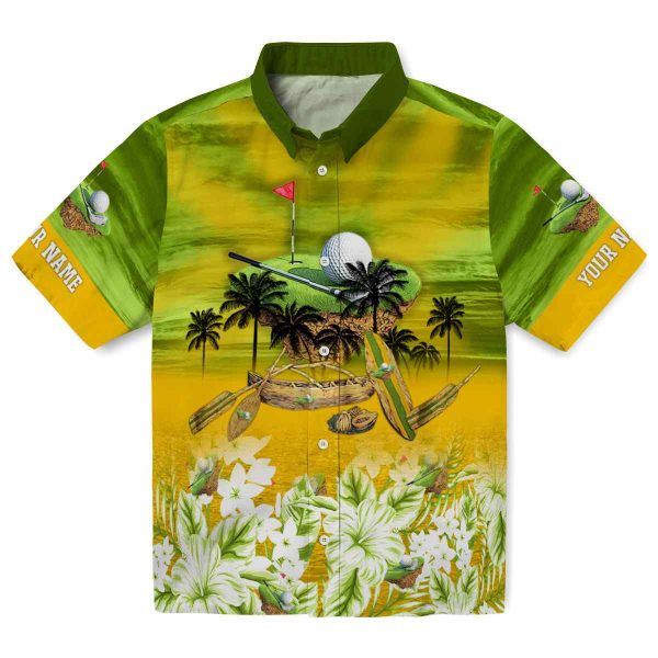 Golf Tropical Canoe Hawaiian Shirt Best selling