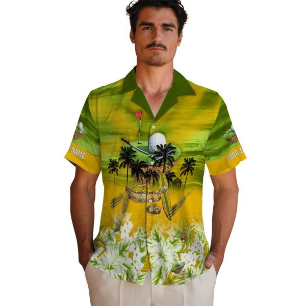 Golf Tropical Canoe Hawaiian Shirt High quality