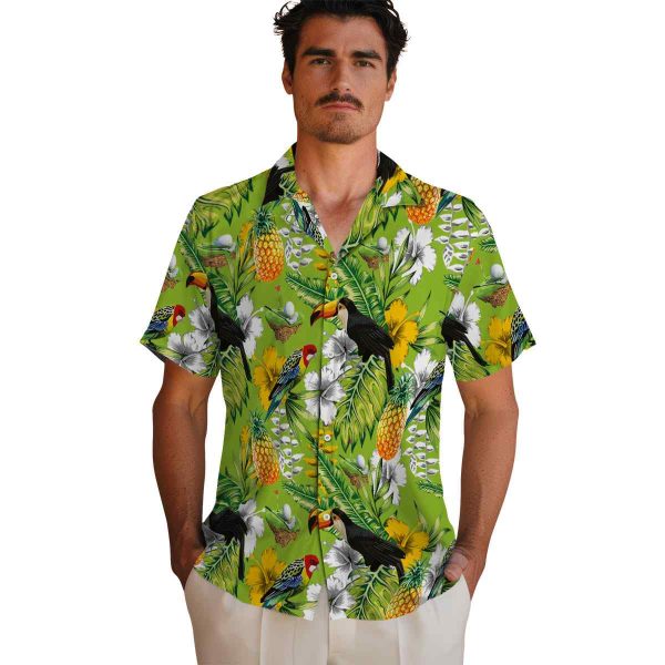 Golf Tropical Toucan Hawaiian Shirt High quality