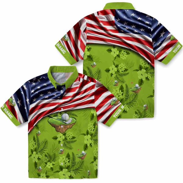 Golf US Flag Hibiscus Hawaiian Shirt Latest Model