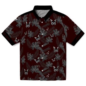 Goth Botanical Print Hawaiian Shirt Best selling
