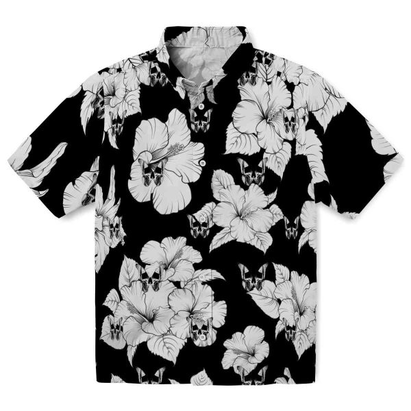 Goth Hibiscus Blooms Hawaiian Shirt Best selling