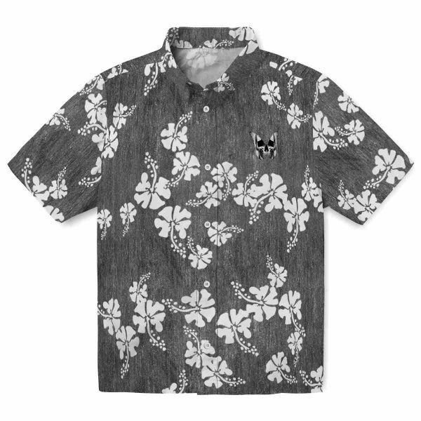 Goth Hibiscus Clusters Hawaiian Shirt Best selling