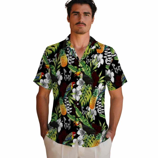 Goth Tropical Toucan Hawaiian Shirt High quality