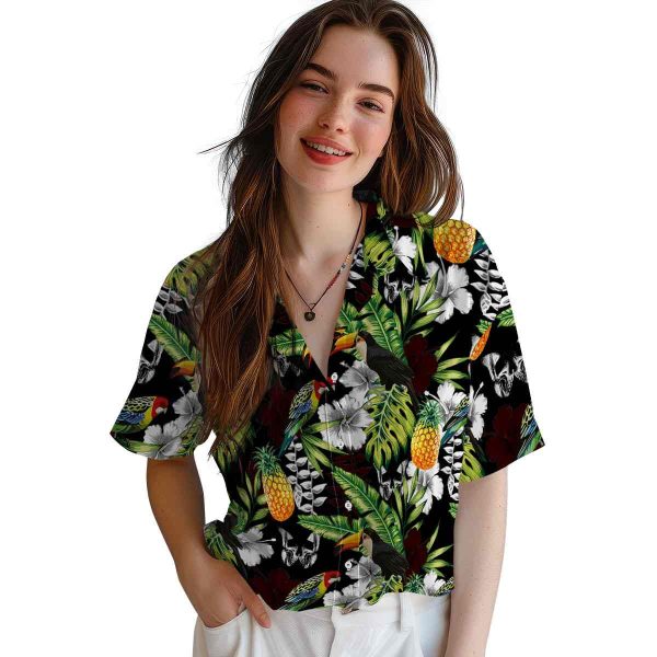 Goth Tropical Toucan Hawaiian Shirt Trendy