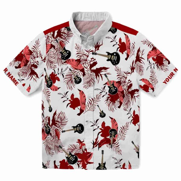 Guitar Botanical Theme Hawaiian Shirt Best selling