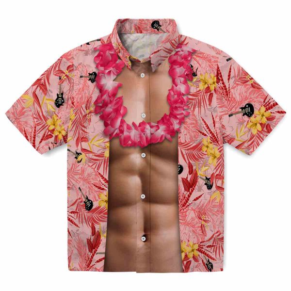 Guitar Chest Illusion Hawaiian Shirt Best selling