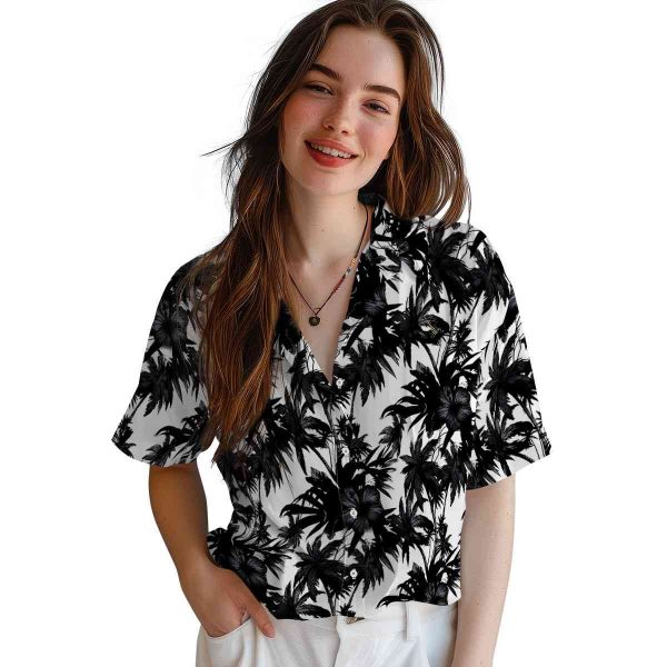 Guitar Palm Motifs Hawaiian Shirt Trendy