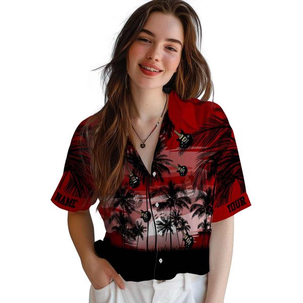 Guitar Sunset Scene Hawaiian Shirt Trendy