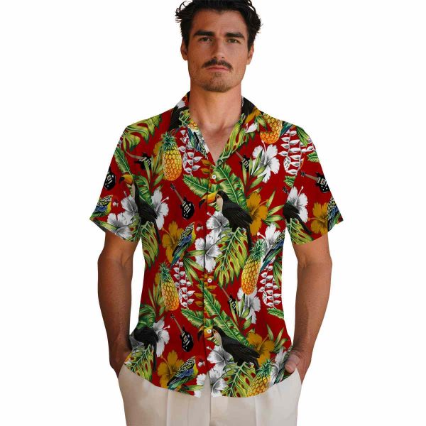 Guitar Tropical Toucan Hawaiian Shirt High quality