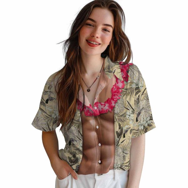 Gun Chest Illusion Hawaiian Shirt Trendy